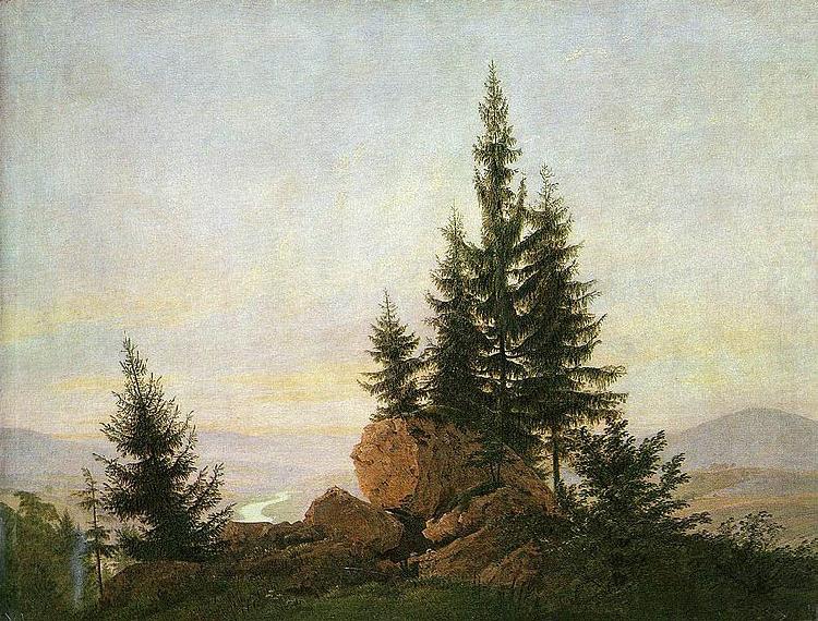 Ausblick ins Elbtal, Caspar David Friedrich